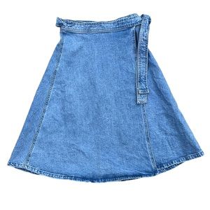 Kate Spade denim wrap skirt